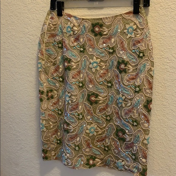 B Michael Couture Beaded Skirt, Check The Pics! - Picture 4 of 5